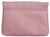 Pink Perforated Leather Clutch